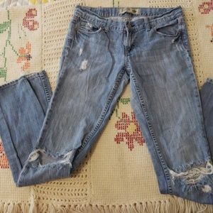 Pink Victoria Secret  distressed Denim  size 6R